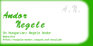 andor negele business card